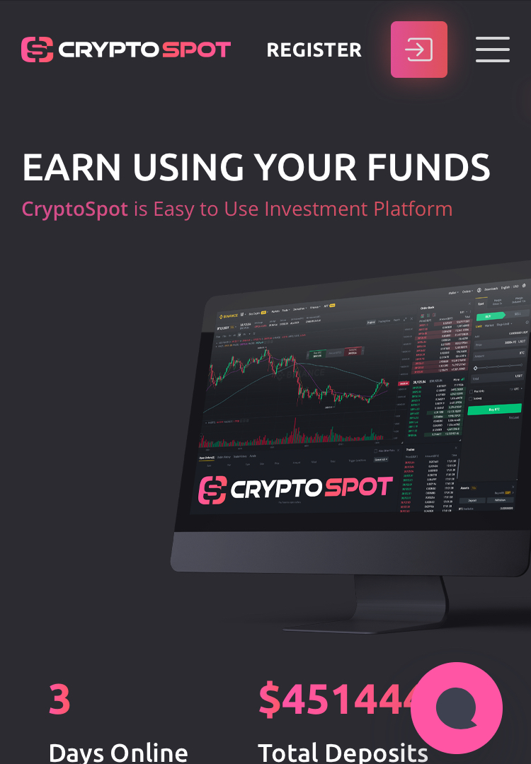 Cryptospot basic investment plan page