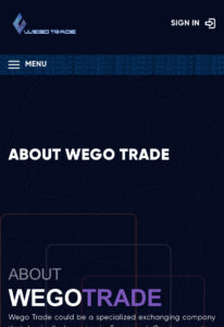Wego-trade homepage